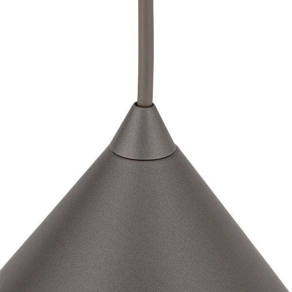 Pendelleuchte Metall Braun E27 Ø26 cm Modern dekorativ