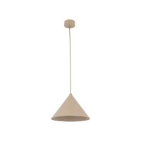 Pendelleuchte Metall Sandfarben E27 Ø26 cm dekorativ