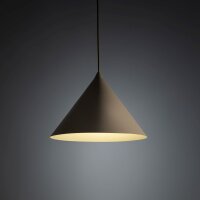 Pendelleuchte Metall Sandfarben E27 Ø26 cm dekorativ
