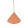 Pendelleuchte Metall Orange E27 Ø26 cm rund dekorativ