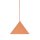 Pendelleuchte Metall Orange E27 Ø26 cm rund dekorativ