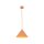 Pendelleuchte Metall Orange E27 Ø26 cm rund dekorativ