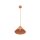 Pendelleuchte Metall Orange E27 Ø26 cm rund dekorativ
