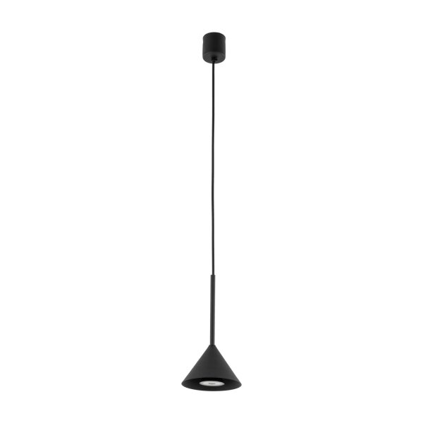 Pendelleuchte Metall Schwarz Modern GU10 Ø12 cm rund