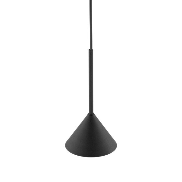 Pendelleuchte Metall Schwarz Modern GU10 Ø12 cm rund