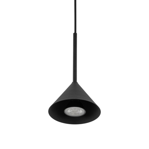 Pendelleuchte Metall Schwarz Modern GU10 Ø12 cm rund