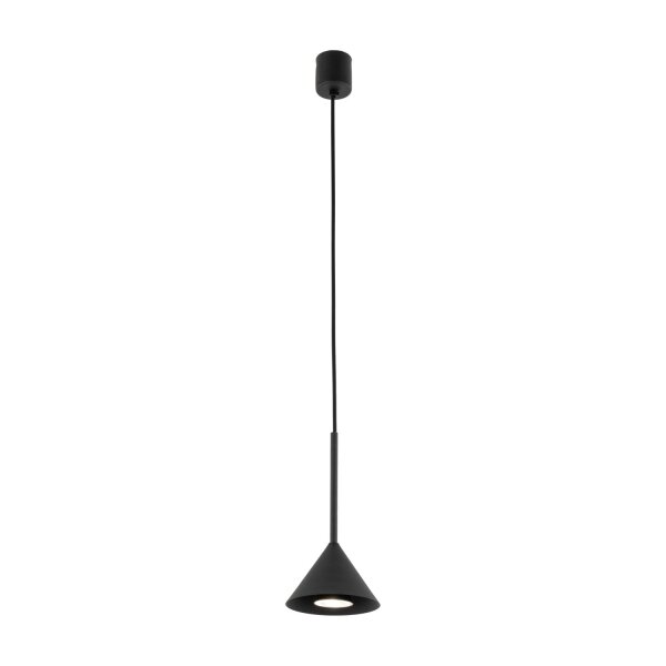 Pendelleuchte Metall Schwarz Modern GU10 Ø12 cm rund