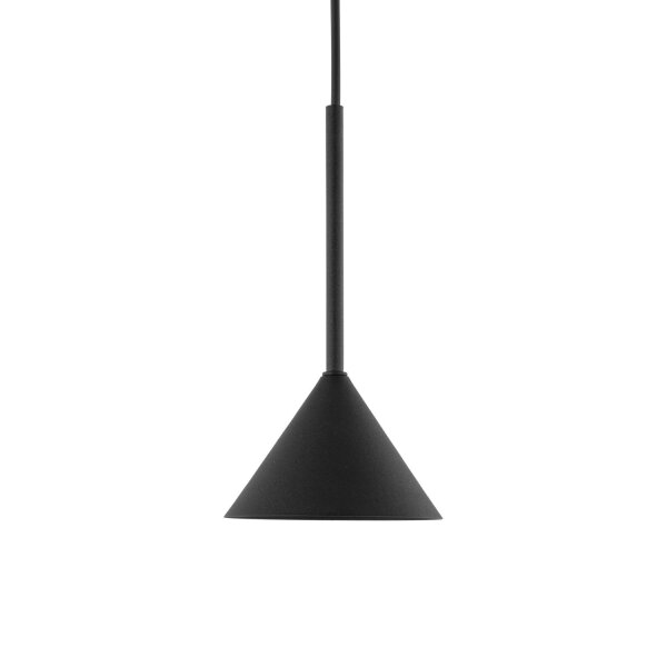 Pendelleuchte Metall Schwarz Modern GU10 Ø12 cm rund