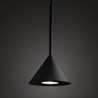 Pendelleuchte Metall Schwarz Modern GU10 Ø12 cm rund