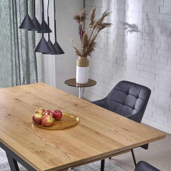 Pendelleuchte 6-flammig Metall Schwarz GU10 L:62 cm