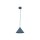 Pendelleuchte Metall Blau Modern E27 Ø21 cm dekorativ