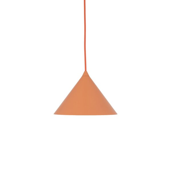 Pendelleuchte Metall Orange E27 rund Ø21 cm dekorativ