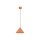 Pendelleuchte Metall Orange E27 rund Ø21 cm dekorativ