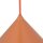 Pendelleuchte Metall Orange E27 rund Ø21 cm dekorativ