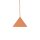Pendelleuchte Metall Orange E27 rund Ø21 cm dekorativ