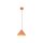 Pendelleuchte Metall Orange E27 rund Ø21 cm dekorativ