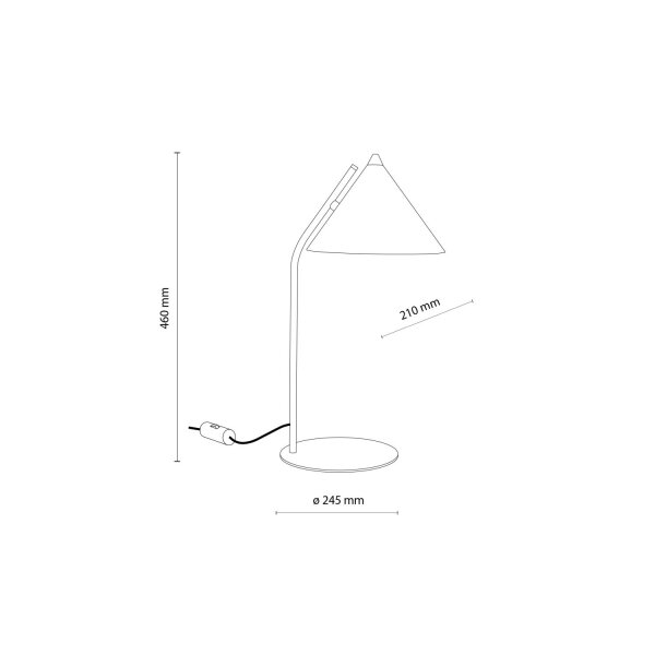 Tischlampe Metall Sandfarben E27 H:46 cm dekorativ