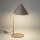 Tischlampe Metall Sandfarben E27 H:46 cm dekorativ
