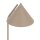 Tischlampe Metall Sandfarben E27 H:46 cm dekorativ