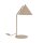 Tischlampe Metall Sandfarben E27 H:46 cm dekorativ