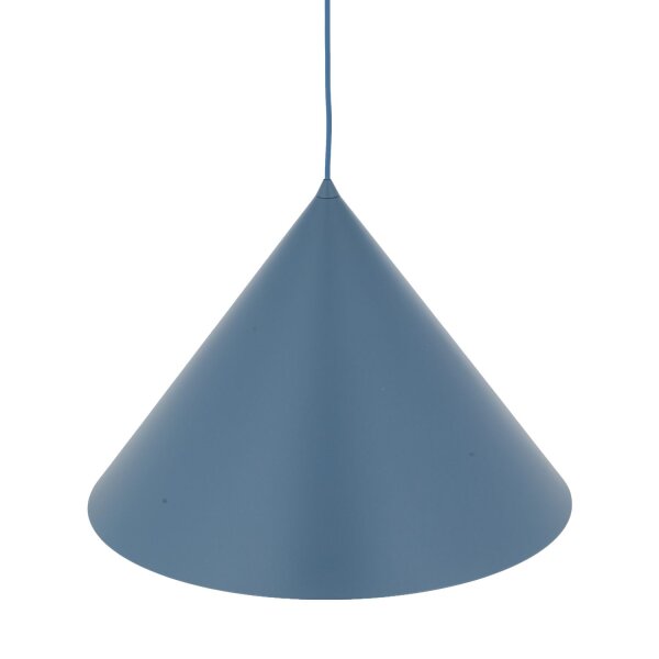 Pendelleuchte Metall Blau E27 Ø50 cm rund dekorativ