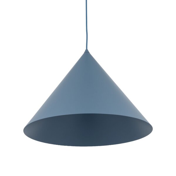 Pendelleuchte Metall Blau E27 Ø50 cm rund dekorativ