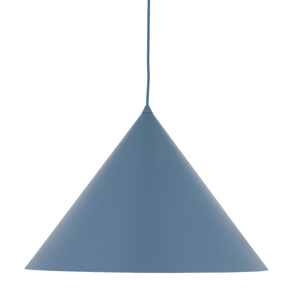 Pendelleuchte Metall Blau E27 Ø50 cm rund dekorativ