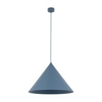 Pendelleuchte Metall Blau E27 Ø50 cm rund dekorativ