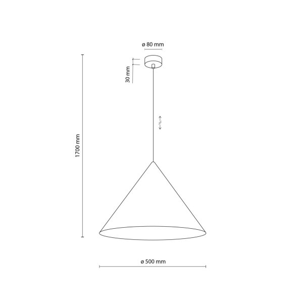 Pendelleuchte Metall Braun E27 Ø50 cm rund dekorativ