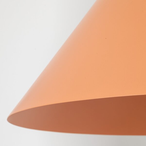 Pendelleuchte Metall Orange E27 Ø50 cm rund dekorativ