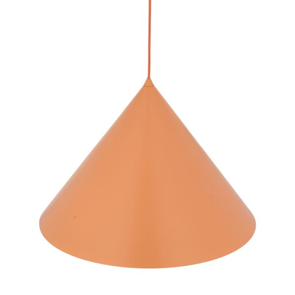 Pendelleuchte Metall Orange E27 Ø50 cm rund dekorativ