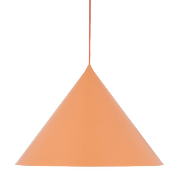 Pendelleuchte Metall Orange E27 Ø50 cm rund dekorativ