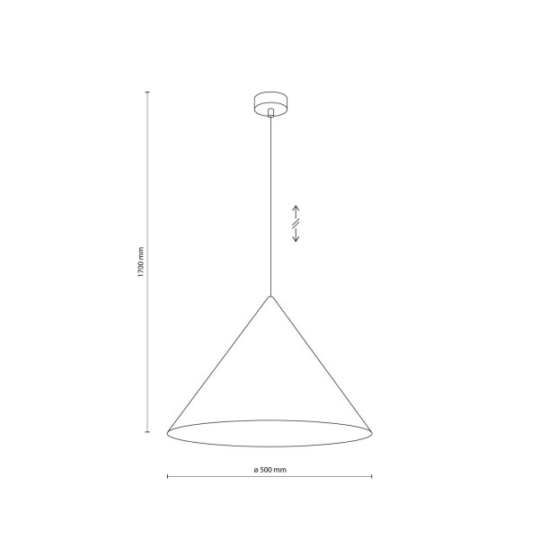 Pendelleuchte Metall Orange E27 Ø50 cm rund dekorativ
