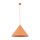 Pendelleuchte Metall Orange E27 Ø50 cm rund dekorativ