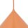 Pendelleuchte Metall Orange E27 Ø50 cm rund dekorativ