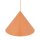 Pendelleuchte Metall Orange E27 Ø50 cm rund dekorativ