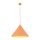 Pendelleuchte Metall Orange E27 Ø50 cm rund dekorativ