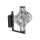 LED Wandleuchte Glas 3000K Schwarz Graphit H:26 cm