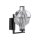 LED Wandleuchte Glas 3000K Schwarz Graphit H:26 cm