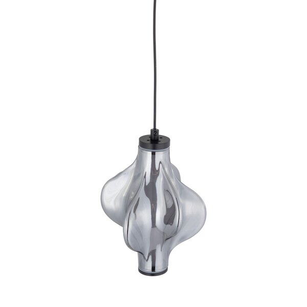 LED Pendelleuchte Graphit 3000K Glas Schwarz Ø18 cm