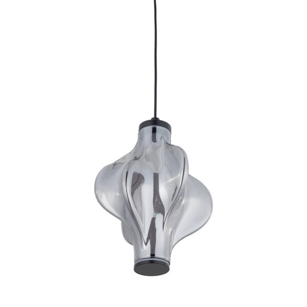 LED Pendelleuchte Graphit 3000K Glas Schwarz Ø18 cm