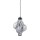 LED Pendelleuchte Graphit 3000K Glas Schwarz Ø18 cm