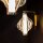 LED Wandleuchte Glas 3000K Metall Messing Rot H:26 cm