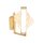 LED Wandleuchte Glas 3000K Metall Messing Rot H:26 cm
