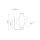 LED Wandleuchte Glas 3000K Metall Messing Rot H:26 cm
