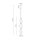 LED Pendelleuchte Glas 3000K Metall Messing Rot Ø18 cm