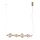 LED Pendelleuchte Glas 3000K Messing Rot L:103 cm