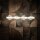 LED Pendelleuchte Glas 3000K Messing Rot L:103 cm