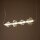 LED Pendelleuchte Glas 3000K Messing Rot L:103 cm