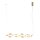 LED Pendelleuchte Glas 3000K Messing Rot L:103 cm